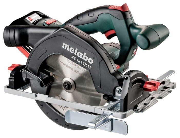 фото Пила дисковая аккумуляторная metabo ks 18 ltx 57 8.0ач х2 lihd metaloc 601857810