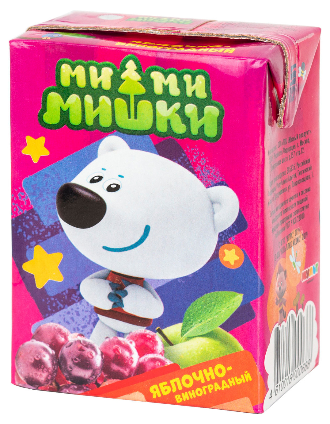 

Нектар Южный продукт Ми-ми-мишки яблочно-виноградный 200 мл