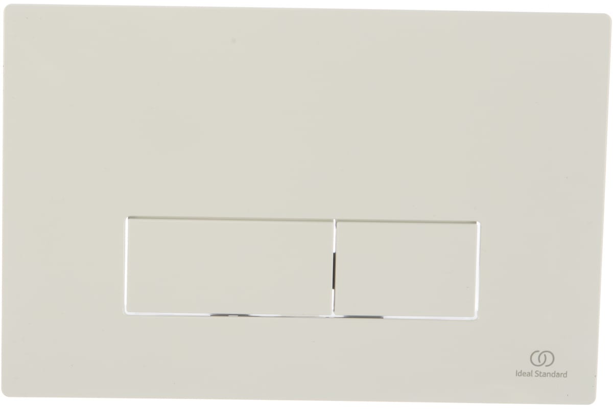 фото Ideal standard oleas m2 (r0121ac) панель смыва механическая двойной смыв цвет белый