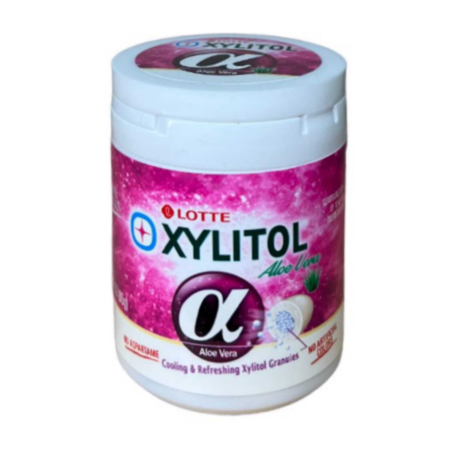 Жевательная резинка Lotte Xylitol Aloe Vera без сахара, 86 г