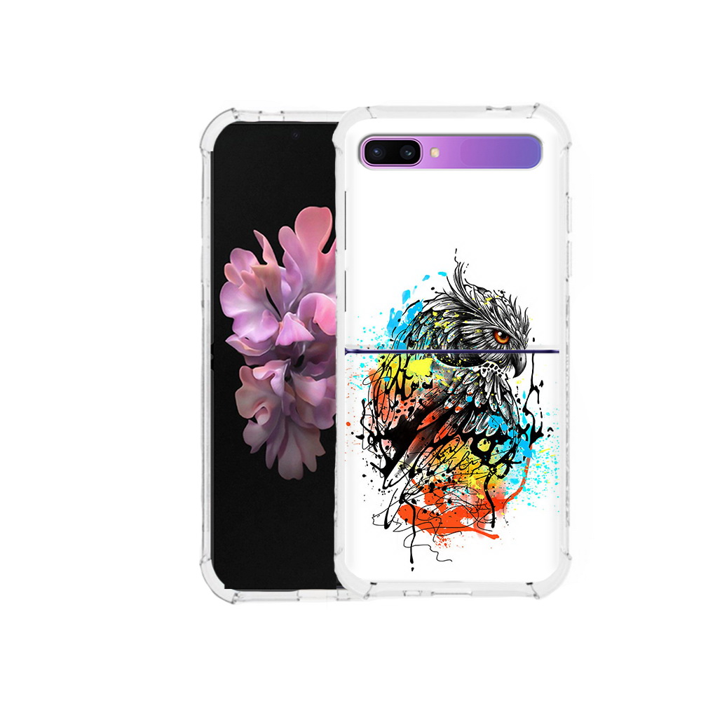 

Чехол MyPads Tocco для Samsung Galaxy Z Flip Творческая сова (PT226935.587.170), Прозрачный, Tocco