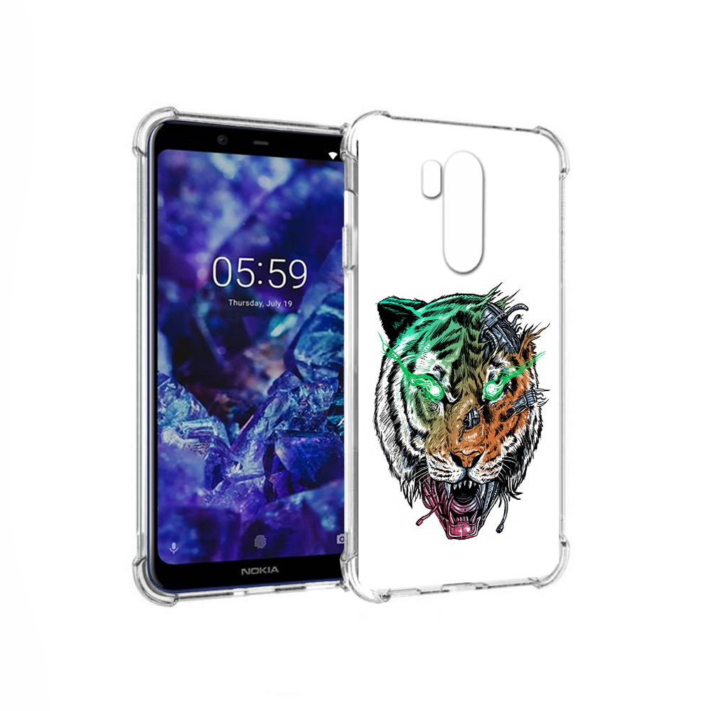 Чехол MyPads Tocco для Nokia X7 робо-тигр (PT123767.122.584)