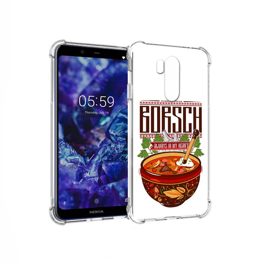 

Чехол MyPads Tocco для Nokia X7 русский борщ (PT123767.122.589), Прозрачный, Tocco