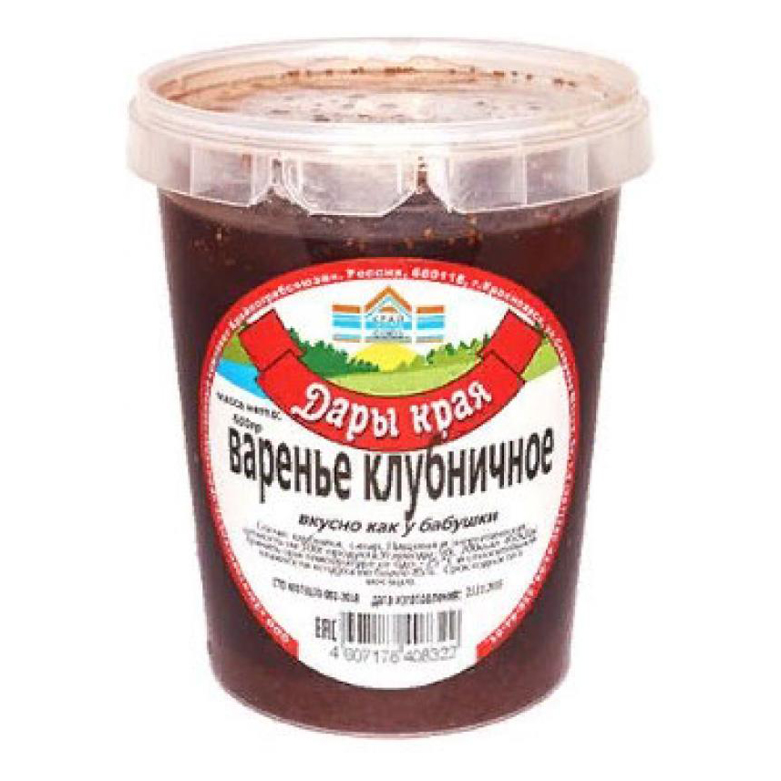 

Варенье Дары края клубничное 300 г