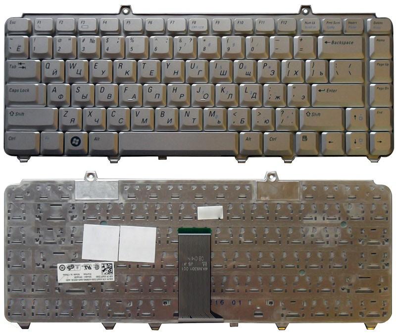 Клавиатура OEM для ноутбука Dell Inspiron 1420/1520/1525/1526/1540/Vostro 1400 серебристая