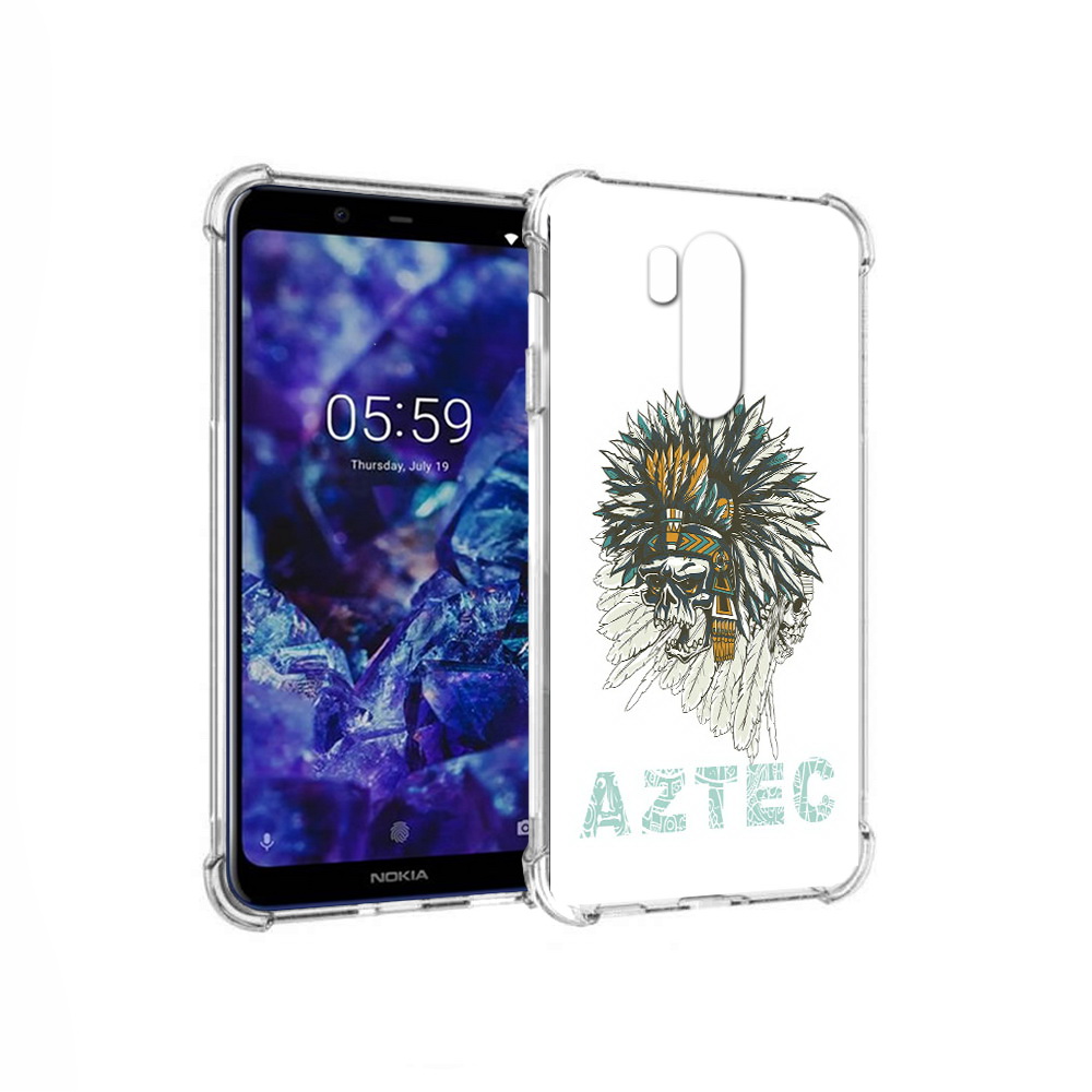 

Чехол MyPads Tocco для Nokia X7 скелет индеец (PT123767.122.602), Прозрачный, Tocco