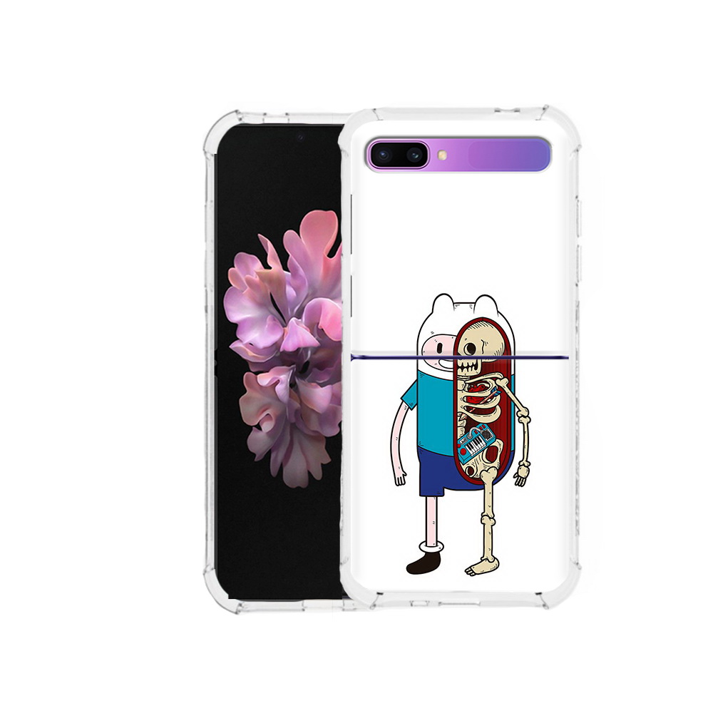 

Чехол MyPads Tocco для Samsung Galaxy Z Flip Финн скелет (PT226935.587.187), Прозрачный, Tocco