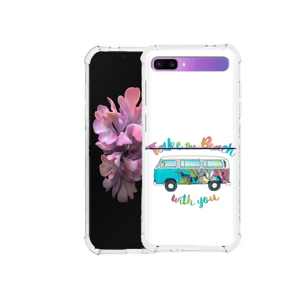 Чехол MyPads Tocco для Samsung Galaxy Z Flip Хиппи автобус (PT226935.587.190)
