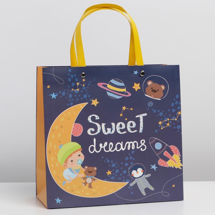 

Пакет «Sweet Dreams Boy», 23 х 10,5 х 22,5 см, Коллекция упаковки "Маленькому герою"