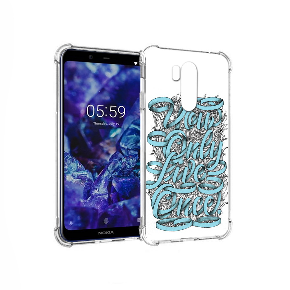 

Чехол MyPads Tocco для Nokia X7 слова из ленты абстракция (PT123767.122.607), Прозрачный, Tocco