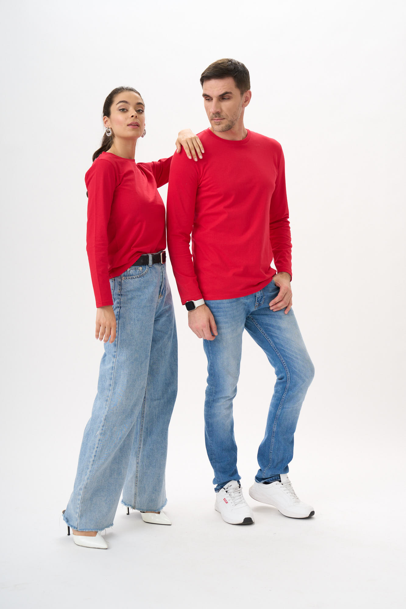 

Лонгслив унисекс Uzcotton UZ-M-L красный XXS, UZ-M-L