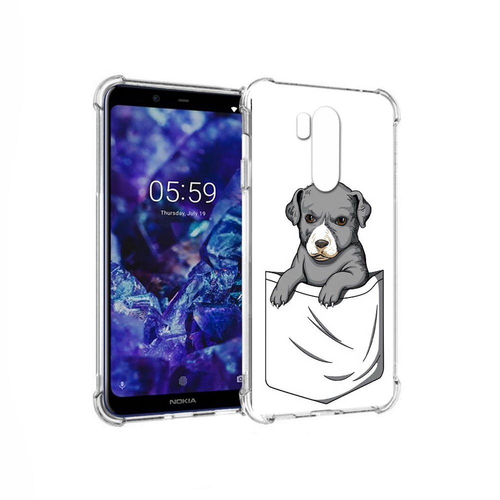 

Чехол MyPads Tocco для Nokia X7 собачка в кармане (PT123767.122.611), Прозрачный, Tocco