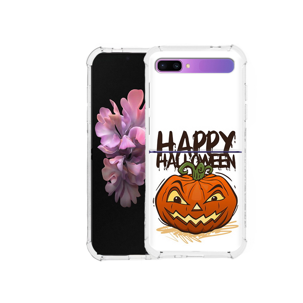 

Чехол MyPads Tocco для Samsung Galaxy Z Flip Хэллоуин счастливый (PT226935.587.195), Прозрачный, Tocco
