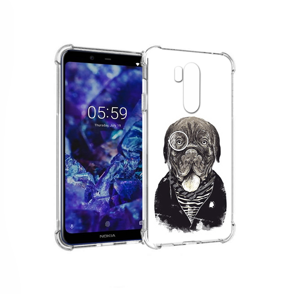 

Чехол MyPads Tocco для Nokia X7 солидный песик (PT123767.122.615), Прозрачный, Tocco