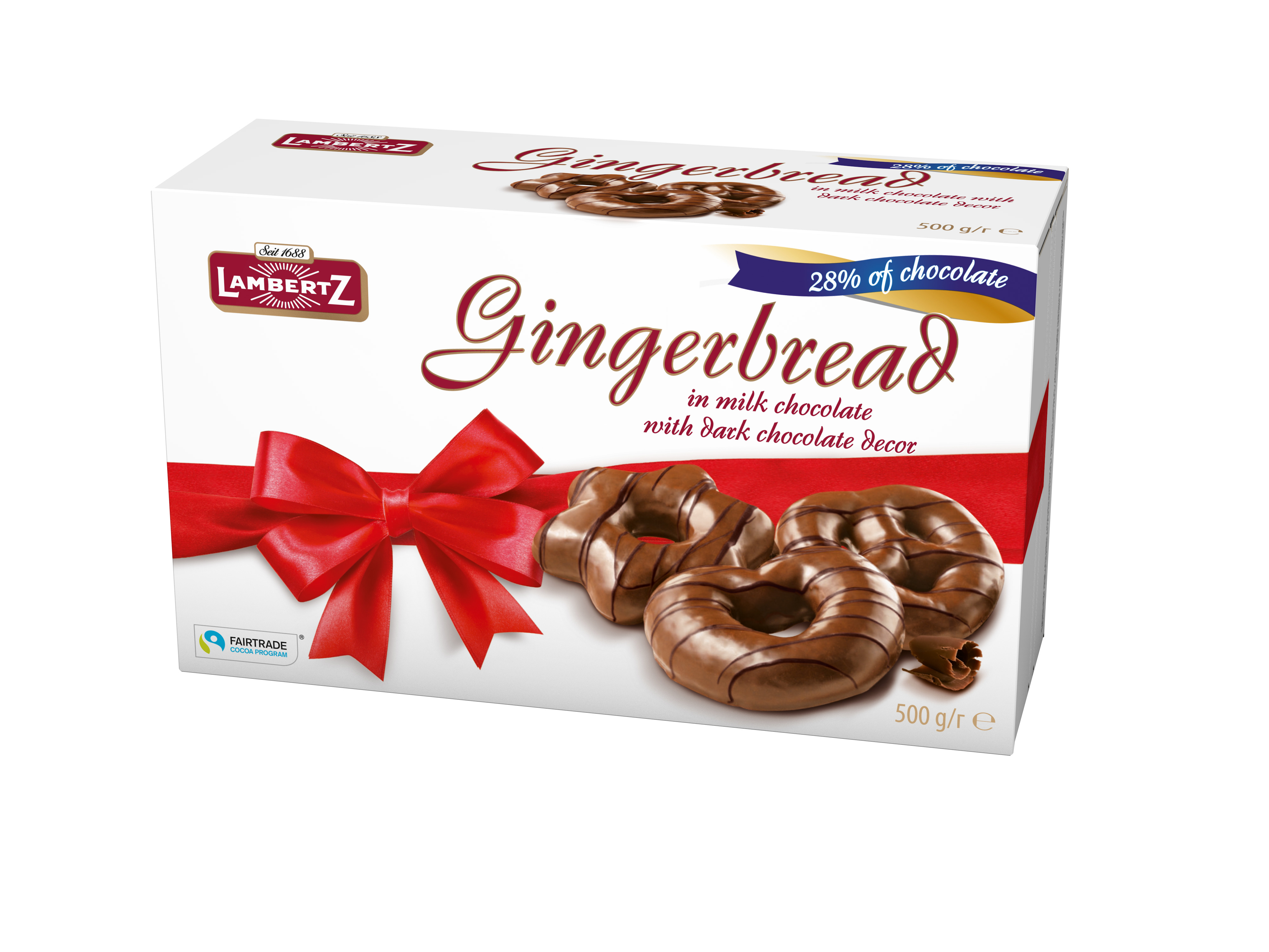 фото Пряники lambertz gingerbread in chocolate 500 г