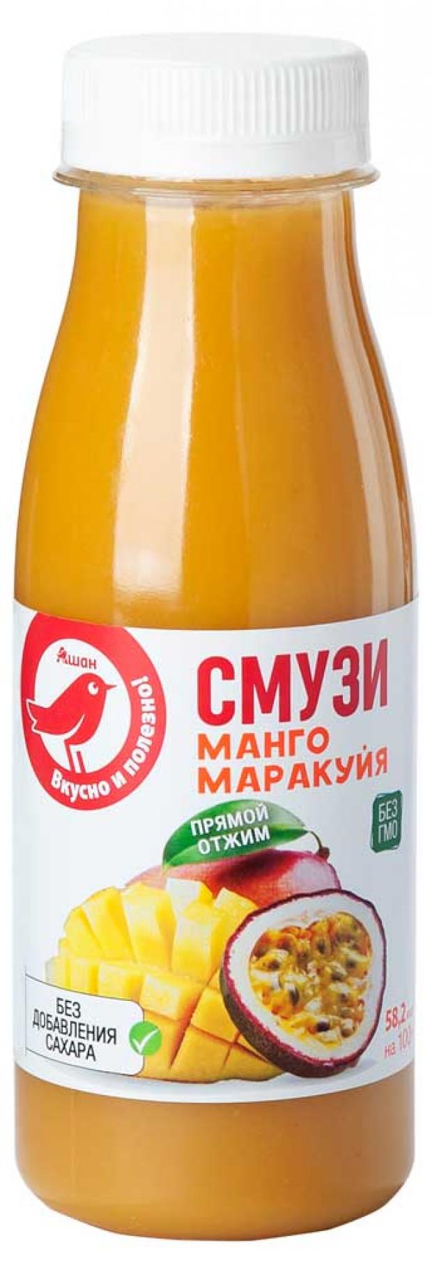 Смузи АШАН Красная птица манго маракуйя 250 мл 130₽