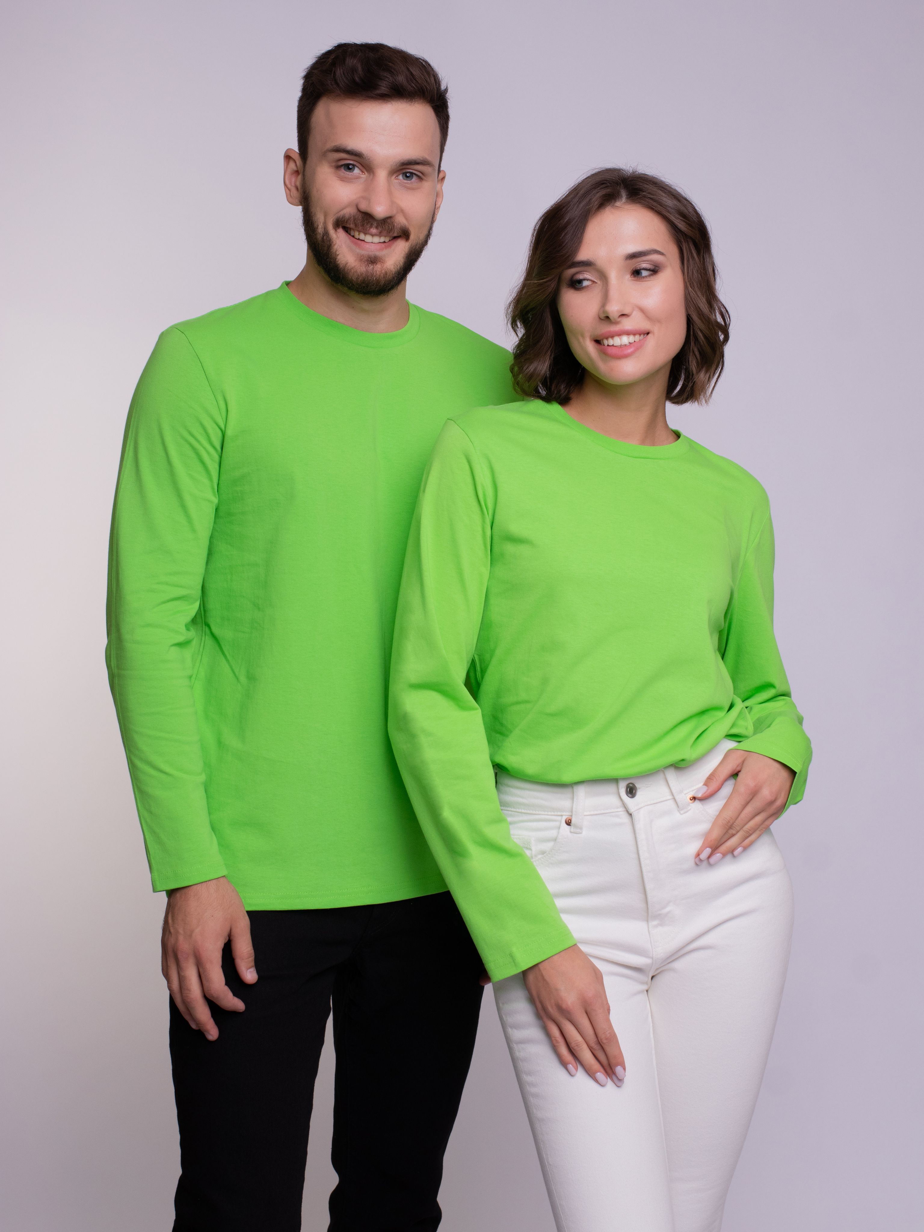 

Лонгслив унисекс Uzcotton UZ-M-L зеленый 44-46\S, UZ-M-L