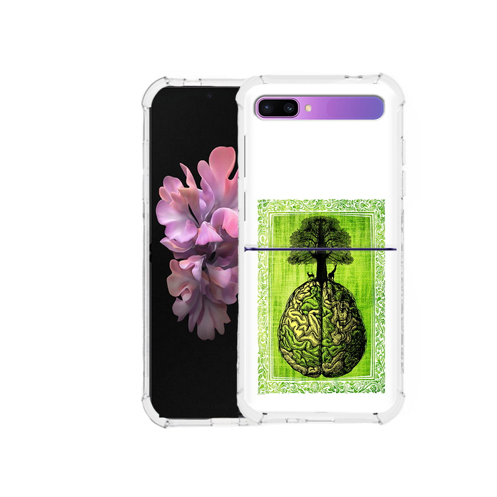 

Чехол MyPads Tocco для Samsung Galaxy Z Flip абстракция здоровый мозг (PT226935.587.211), Прозрачный, Tocco