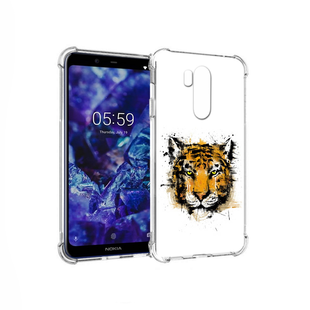 

Чехол MyPads Tocco для Nokia X7 тигруля (PT123767.122.643), Прозрачный, Tocco