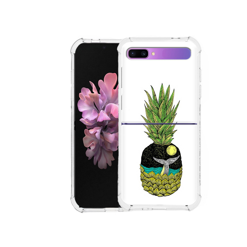 

Чехол MyPads Tocco для Samsung Galaxy Z Flip ананас с китом (PT226935.587.220), Прозрачный, Tocco