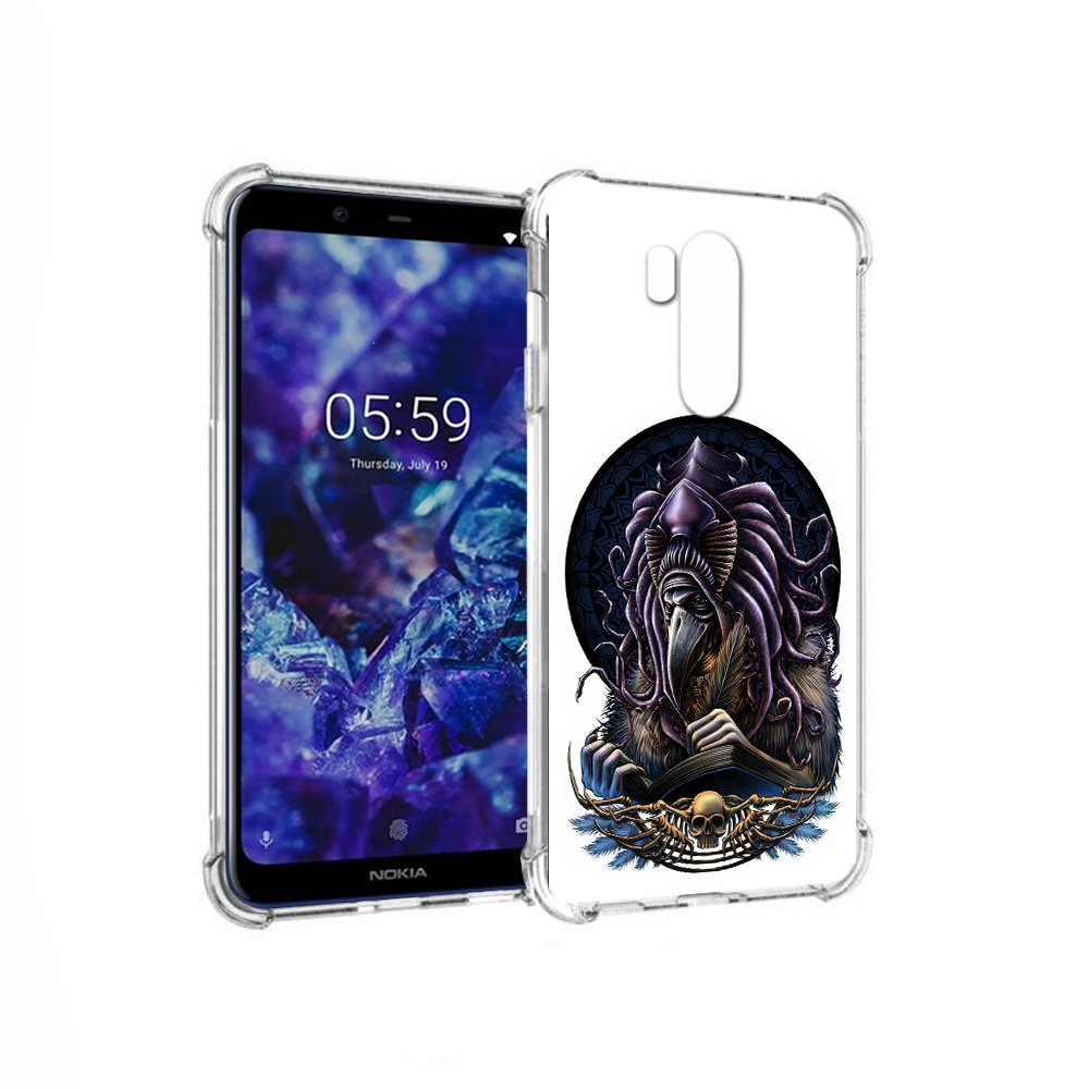 

Чехол MyPads Tocco для Nokia X7 умный ворон (PT123767.122.650), Прозрачный, Tocco