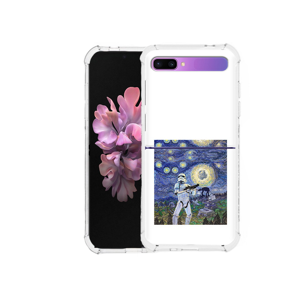 

Чехол MyPads Tocco для Samsung Galaxy Z Flip star wars звездная ночь (PT226935.587.23), Прозрачный, Tocco