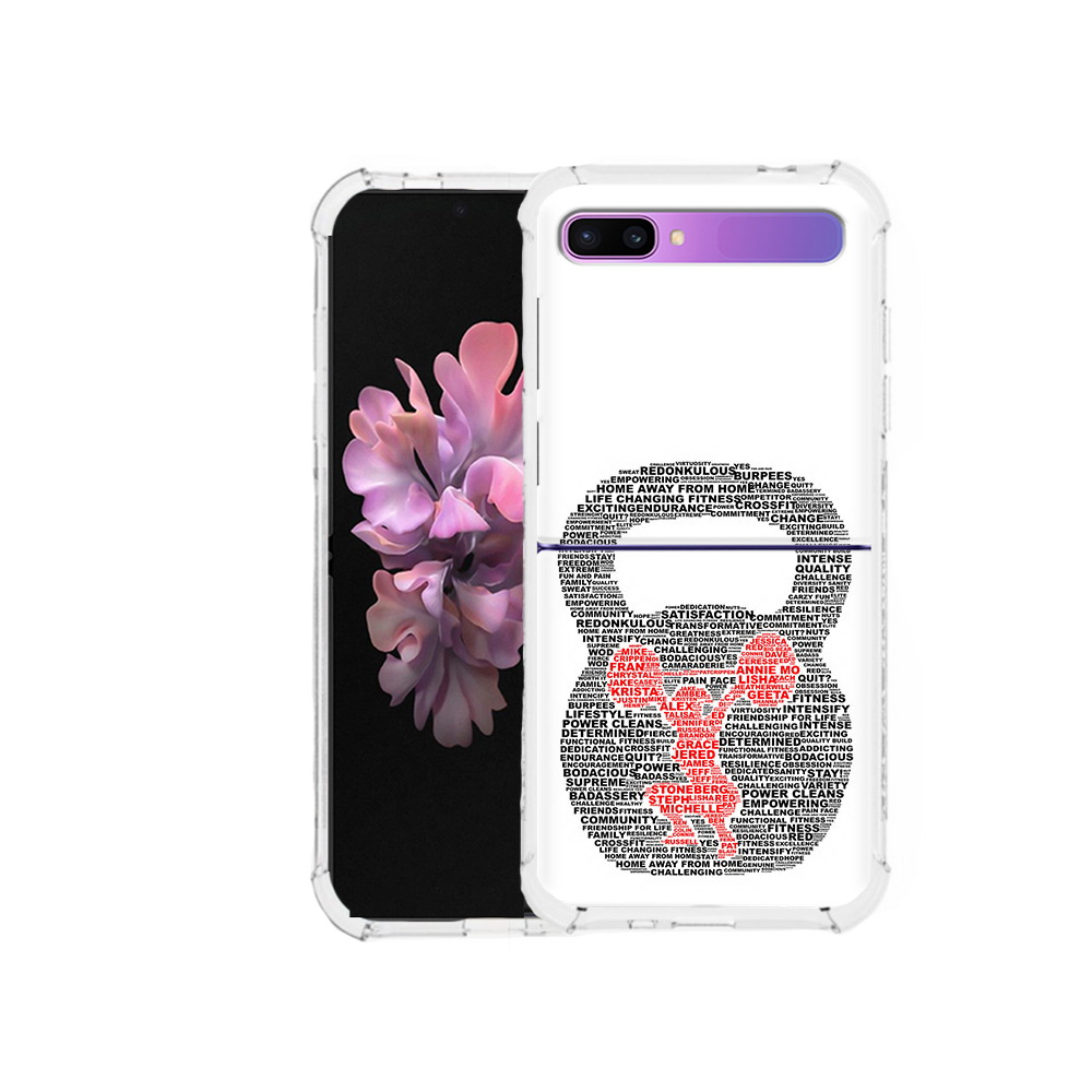 

Чехол MyPads Tocco для Samsung Galaxy Z Flip бодибилдинг гиря из слов (PT226935.587.232), Прозрачный, Tocco
