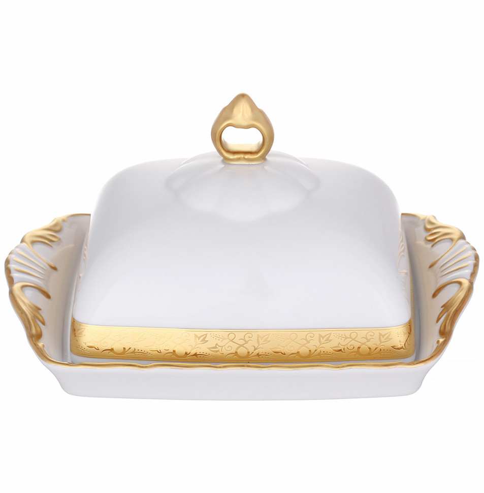 

Масленка 250 гр, Leander, Офелия, Золотая лента, 307706, Белый;золотистый, Офелия
