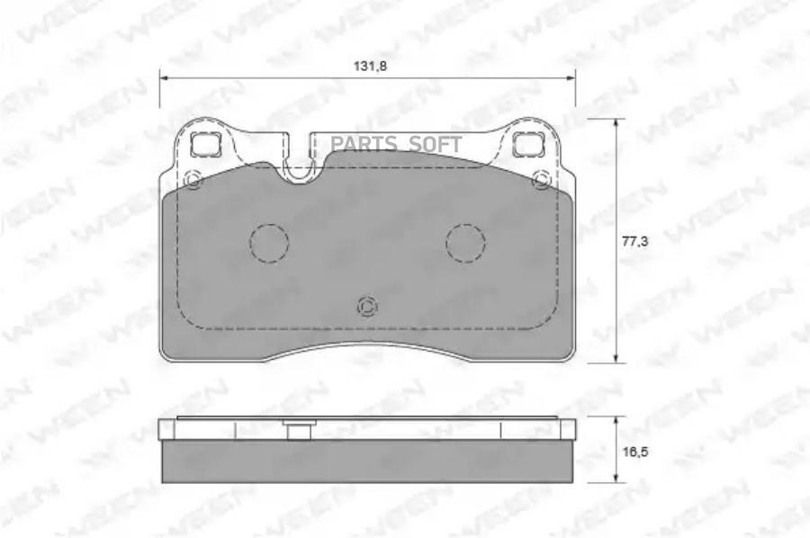 

Тормозные колодки дисковые передние VW Touareg (7LA,7L6,7L7,7P5) WEEN 151-1895