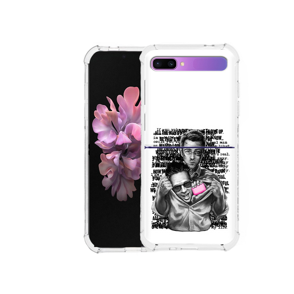 

Чехол MyPads Tocco для Samsung Galaxy Z Flip бойцовский клуб (PT226935.587.242), Прозрачный, Tocco