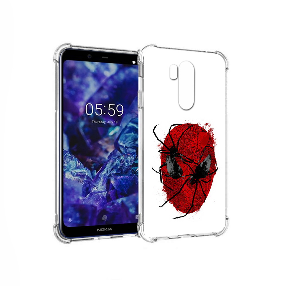 

Чехол MyPads Tocco для Nokia X7 человек паук (PT123767.122.673), Прозрачный, Tocco