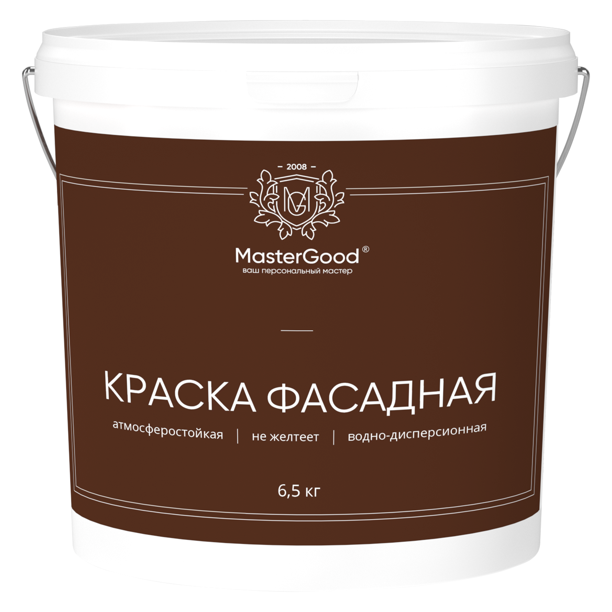 фото Краска акриловая master good фасадная, 6,5 кг