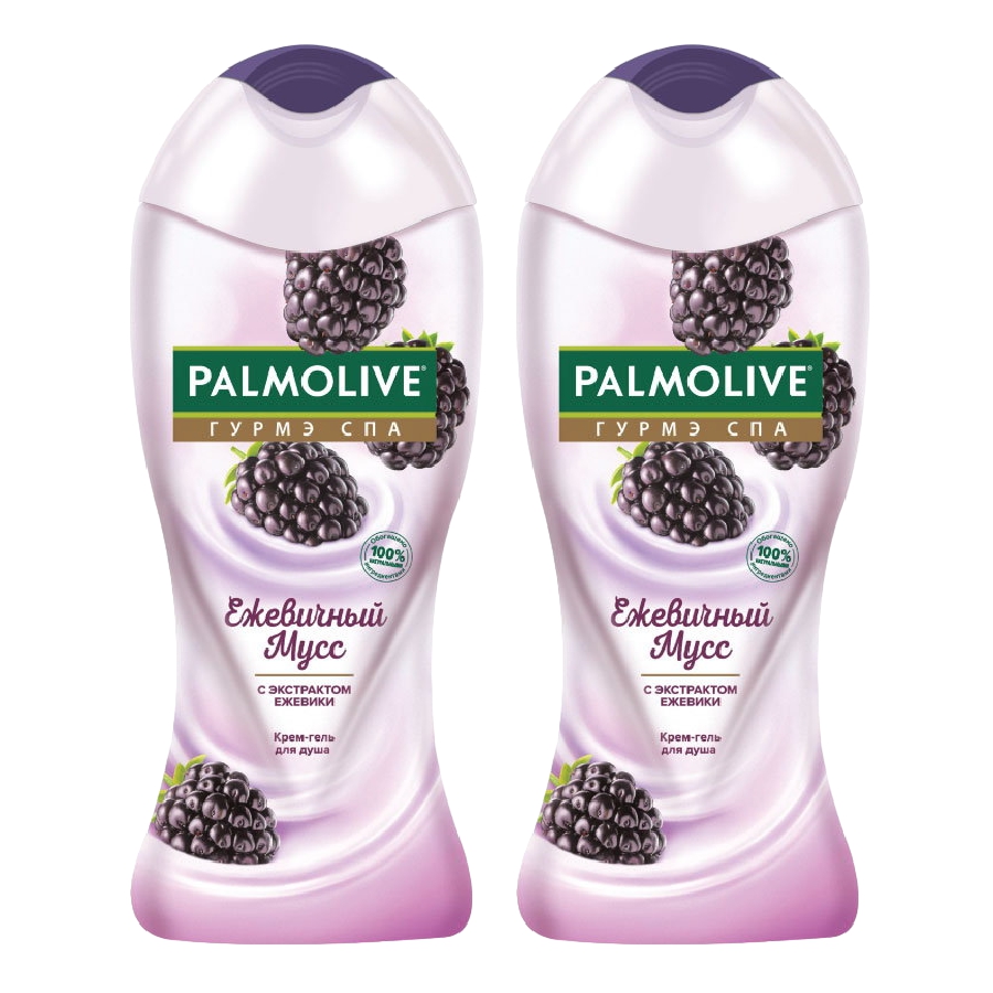 

Крем-гель Palmolive для душа Гурмэ спа ежевичный мусс 500 мл 2 шт, Комплект Крем-гель для душа Palmolive Гурмэ СПА Ежевичный Мусс с экстрактом ежевики 500 мл. х 2 шт.