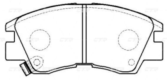 

Колодки Передние Mitsubishi Pajero V24w, V24wg, V44w, V44wg 90-93 Ctr Gk0572 CTR арт. GK05