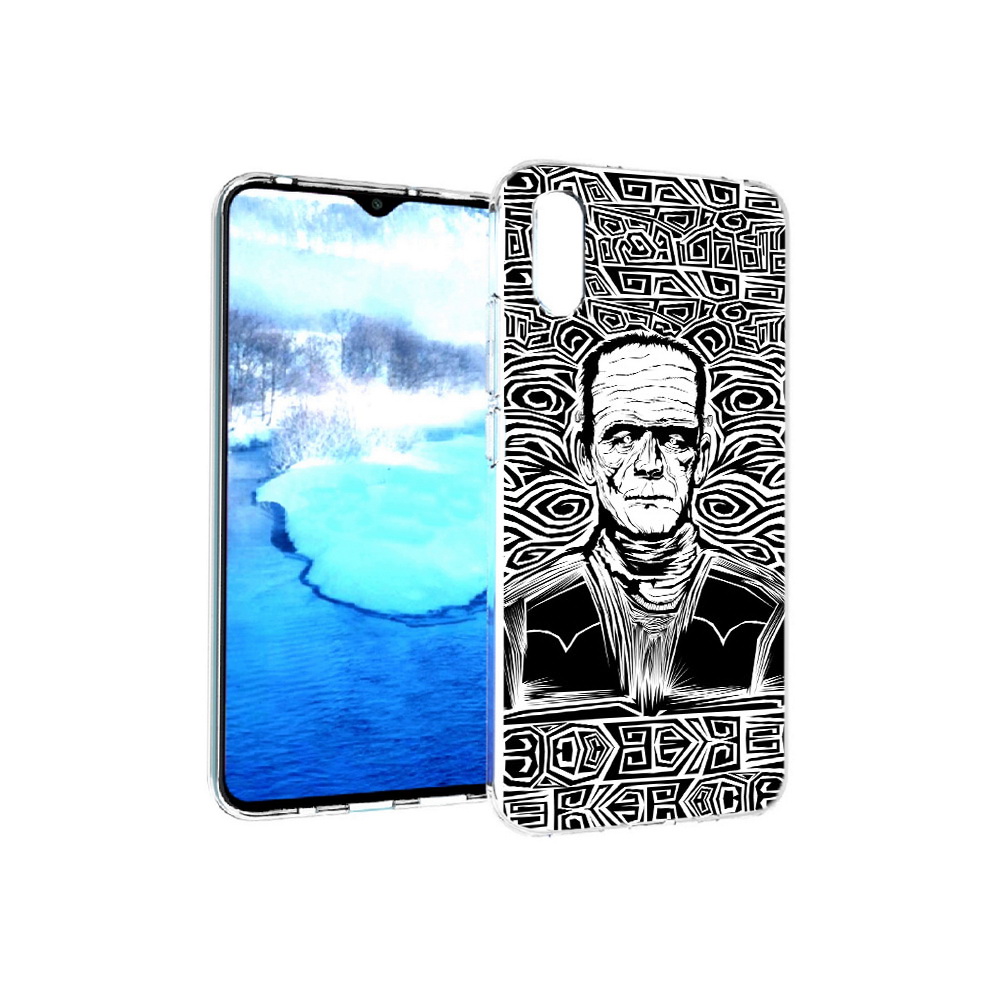 

Чехол MyPads Tocco для Xiaomi Redmi 9A франкенштейн черно белый (PT151022.270.661), Прозрачный, Tocco
