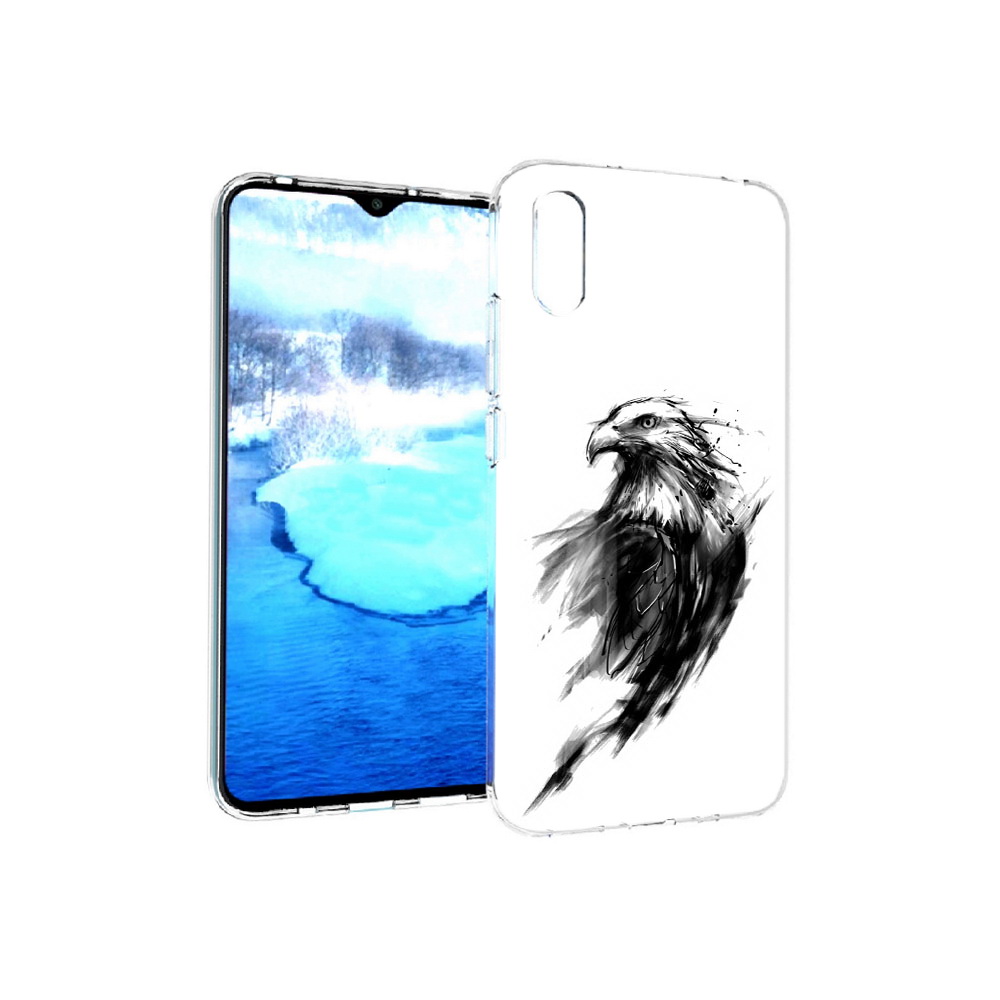 

Чехол MyPads Tocco для Xiaomi Redmi 9A чб птица (PT151022.270.670), Прозрачный, Tocco