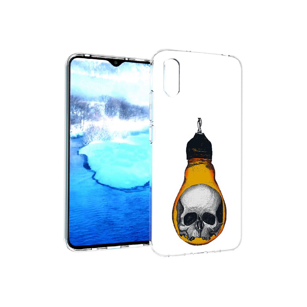 Чехол MyPads Tocco для Xiaomi Redmi 9A череп в лампочке (PT151022.270.676)