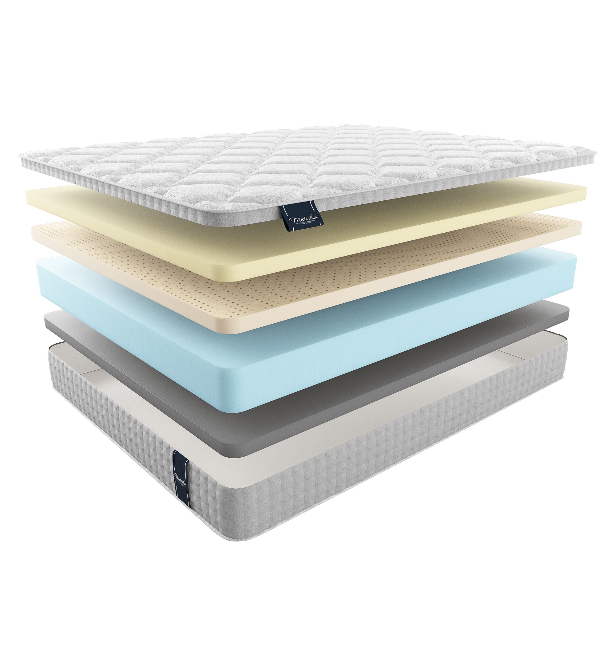 

Матрас Materlux VIP Maestro 150х190, Бежевый;белый;серый;серебристый, Maestro