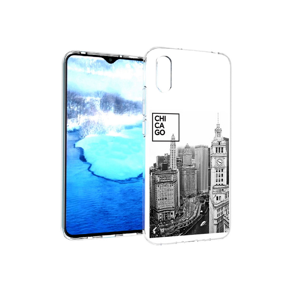 

Чехол MyPads Tocco для Xiaomi Redmi 9A черно белый чикаго (PT151022.270.689), Прозрачный, Tocco
