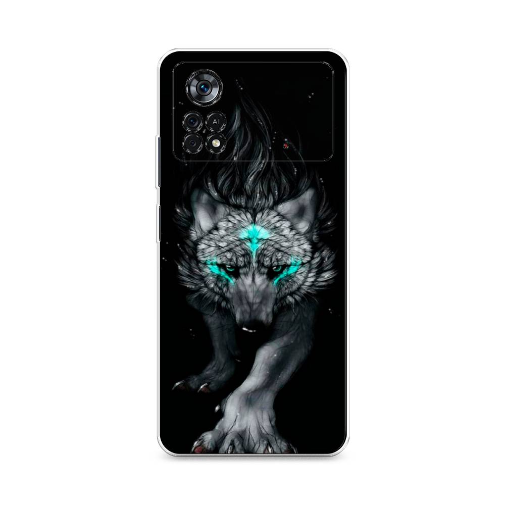 

Чехол Awog на Poco X4 Pro 5G "Волшебный волк", Разноцветный, 313150-2