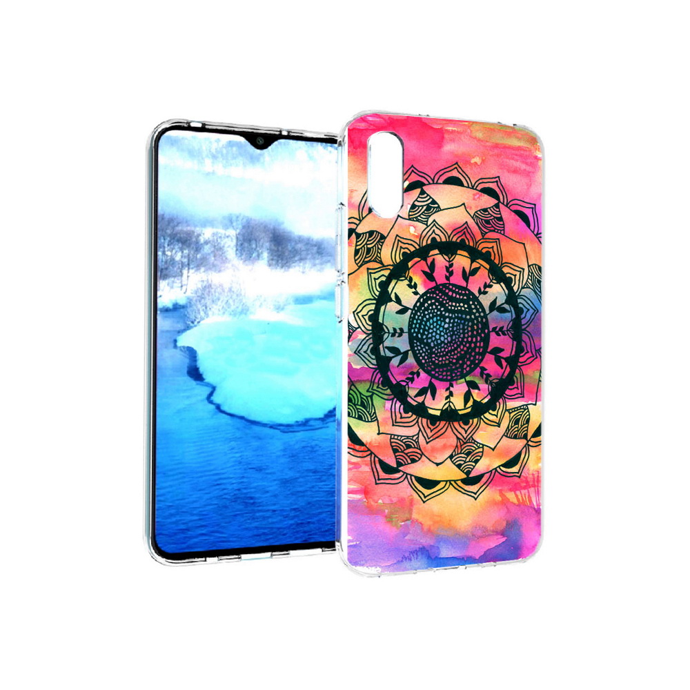 

Чехол MyPads Tocco для Xiaomi Redmi 9A яркая абстракция круглый цветок (PT151022.270.704), Прозрачный, Tocco