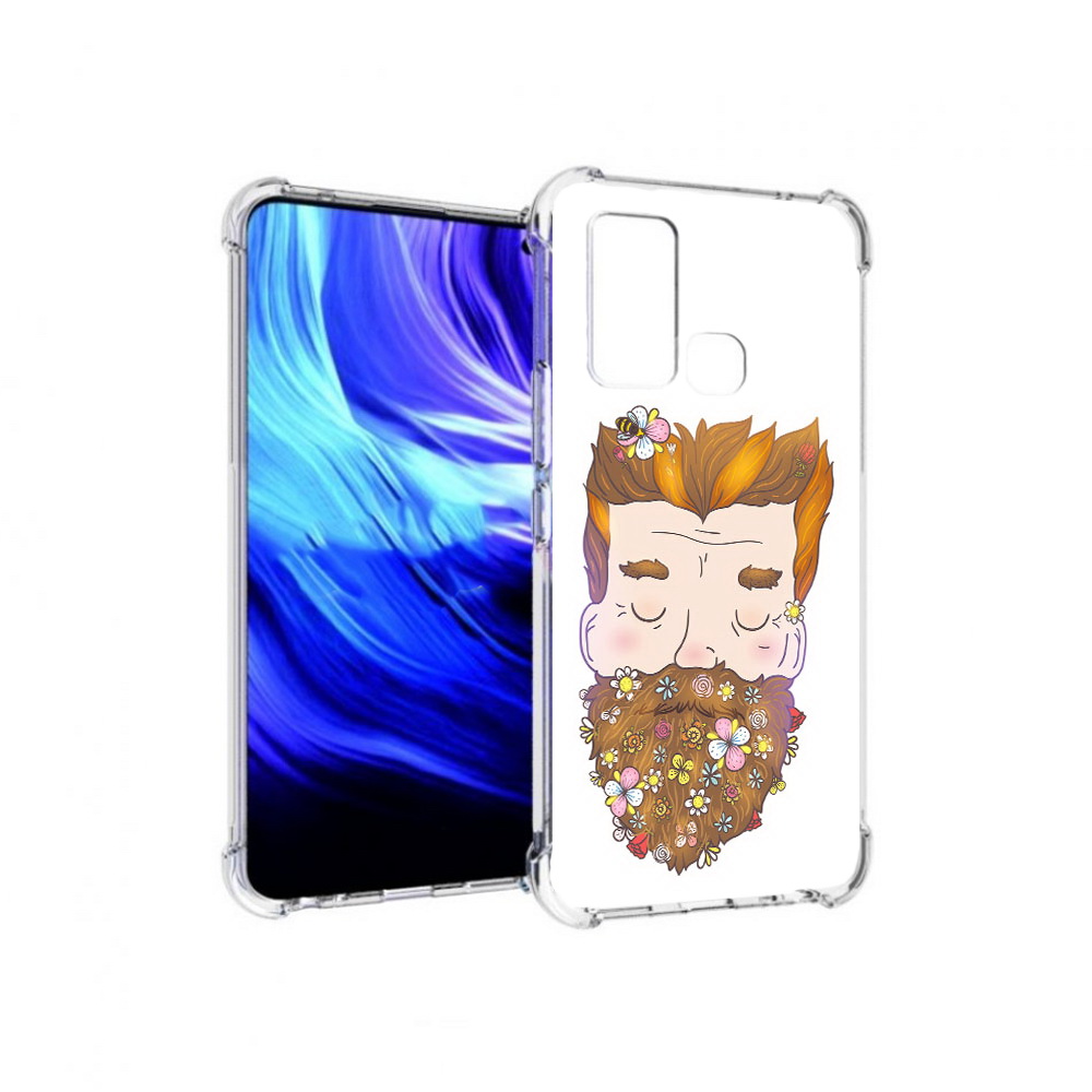 

Чехол MyPads Tocco для Vivo Z6 мужчина с цветами в бороде (PT226976.399.489), Прозрачный, Tocco