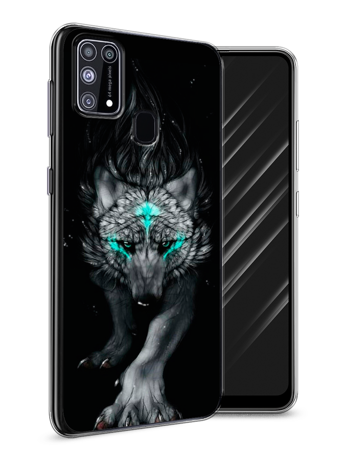 

Чехол Awog на Samsung Galaxy M31 / Самсунг M31 "Волшебный волк", Разноцветный, 2100750-2