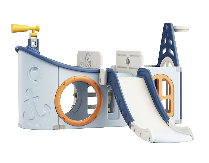 Игровой комплекс детский UNIX Kids Pirate Blue с горкой