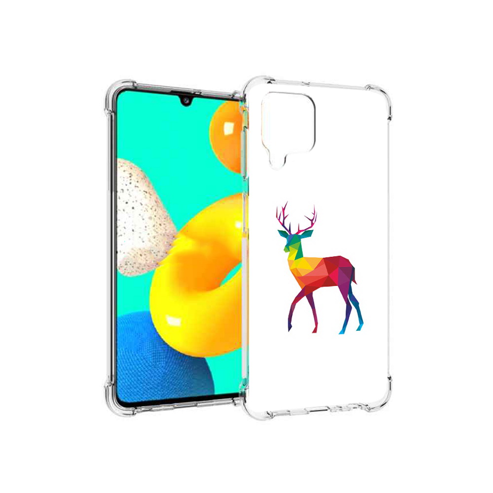 

Чехол MyPads Tocco для Samsung Galaxy M32 геометрический олень (PT161818.523.286), Прозрачный, Tocco