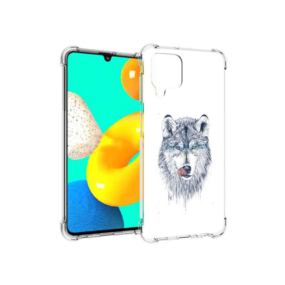 

Чехол MyPads Tocco для Samsung Galaxy M32 голодгый волк (PT161818.523.292), Прозрачный, Tocco