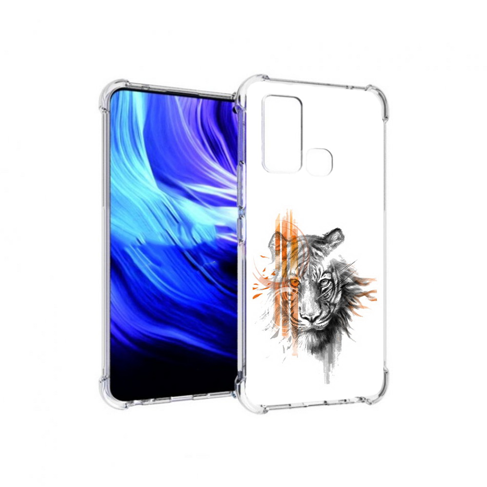 

Чехол MyPads Tocco для Vivo Z6 огненный тигр (PT226976.399.526), Прозрачный, Tocco
