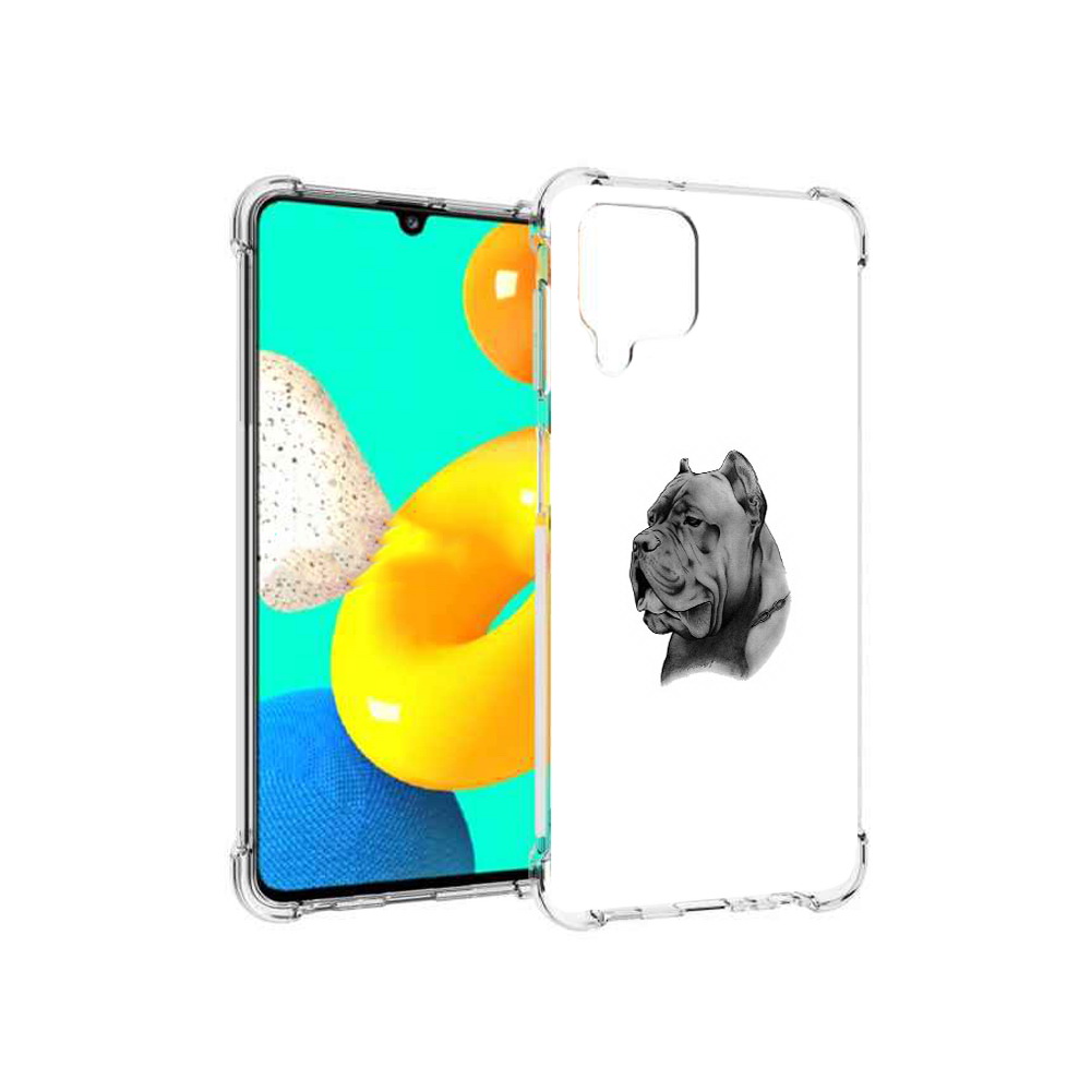 

Чехол MyPads Tocco для Samsung Galaxy M32 грозный бульдог (PT161818.523.300), Прозрачный, Tocco
