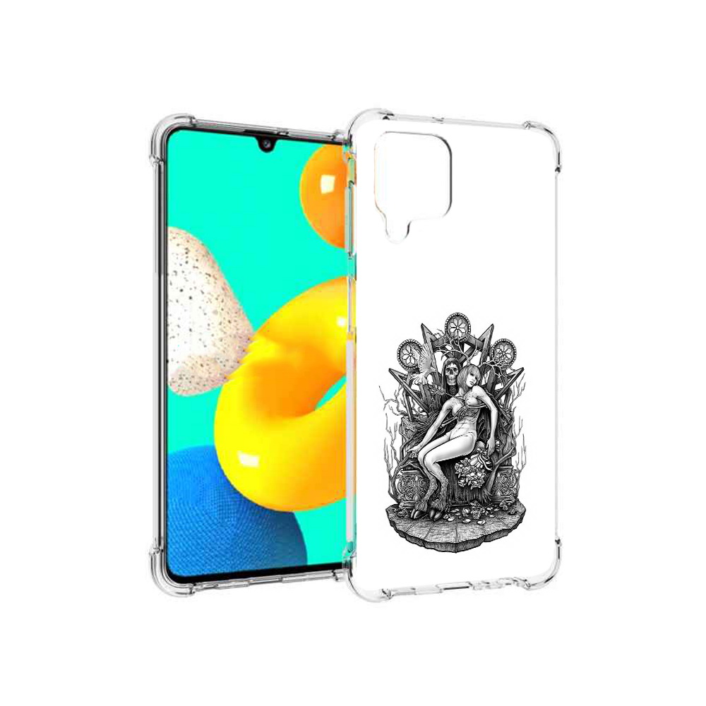 

Чехол MyPads Tocco для Samsung Galaxy M32 девушка на троне (PT161818.523.309), Прозрачный, Tocco