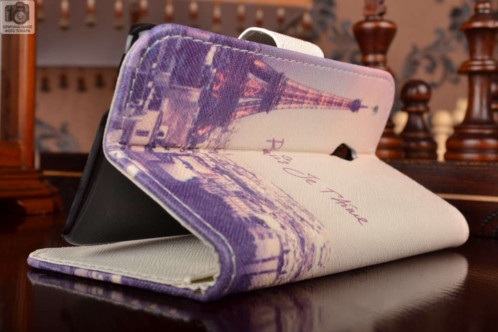 

Чехол MyPads для HTC One mini фиолетовый (8469), Черный